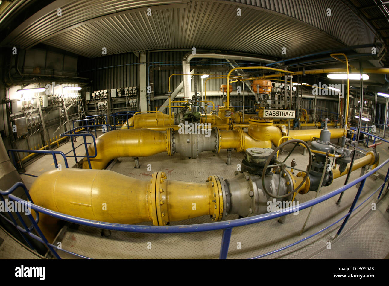 Nukleare Powerstation in Borssele, Niederlande Stockfoto