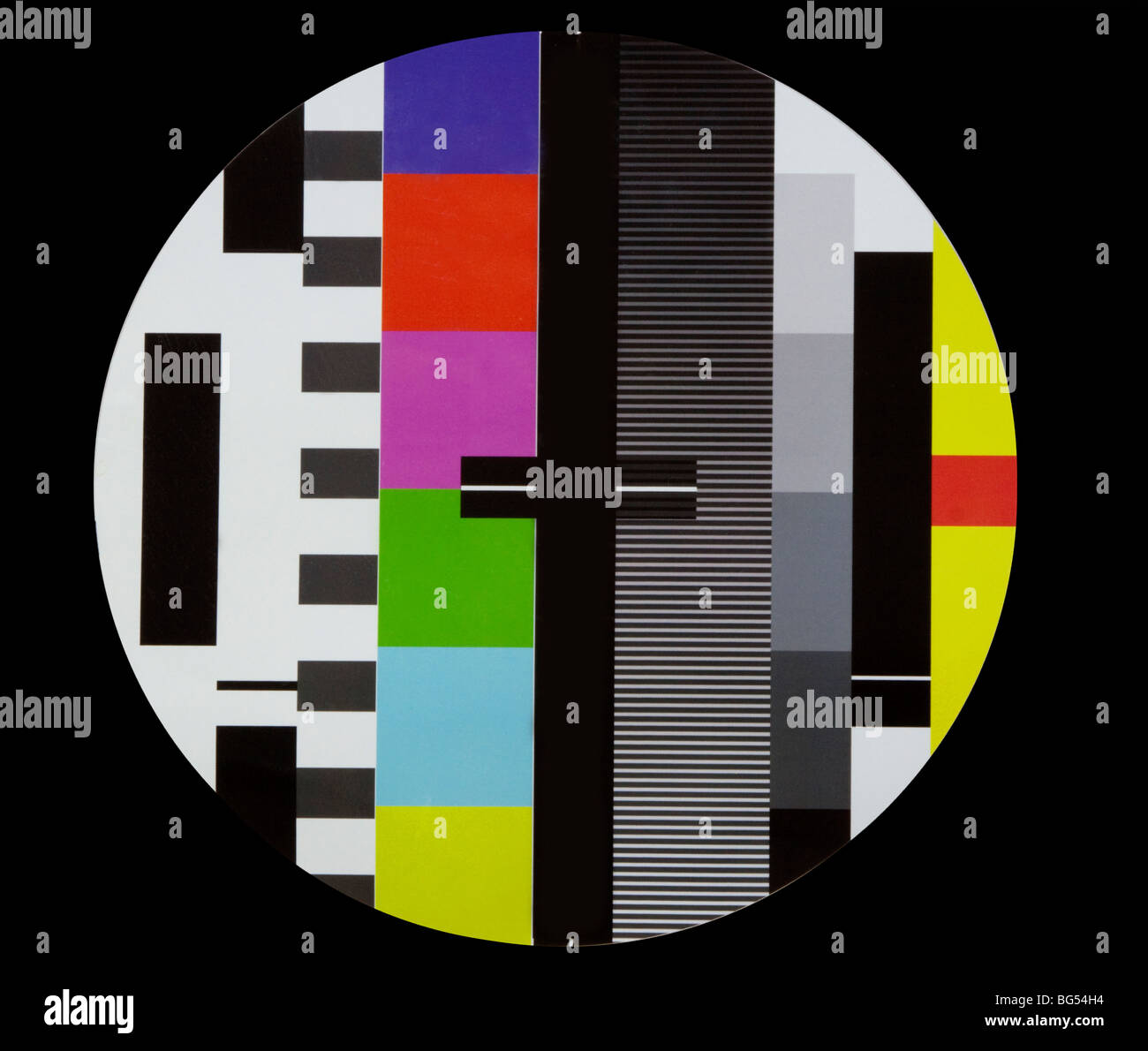 TV Test Card, UK Stockfoto