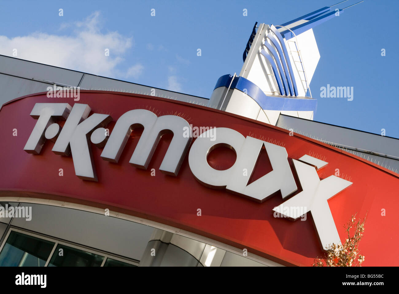 t k max Shopsign Gallion erreichen Einkaufszentrum innerhalb des M25-Ost-London England uk gb Stockfoto