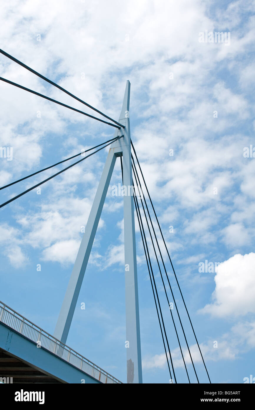 Glasgow Road Fußgängerbrücke Beitritt Dumfries und Lincluden Stockfoto