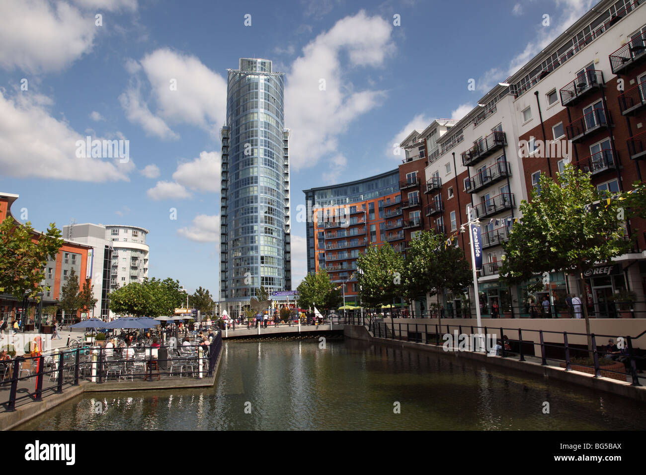 Gunwharf Quays Portsmouth, Hampshire, England Stockfoto