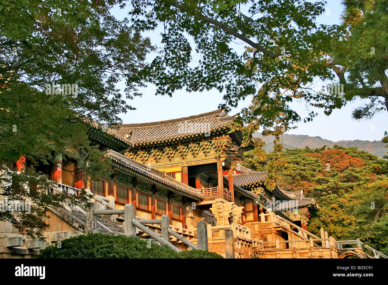 Bulguksa Tempel. Gyongju, Korea. Stockfoto