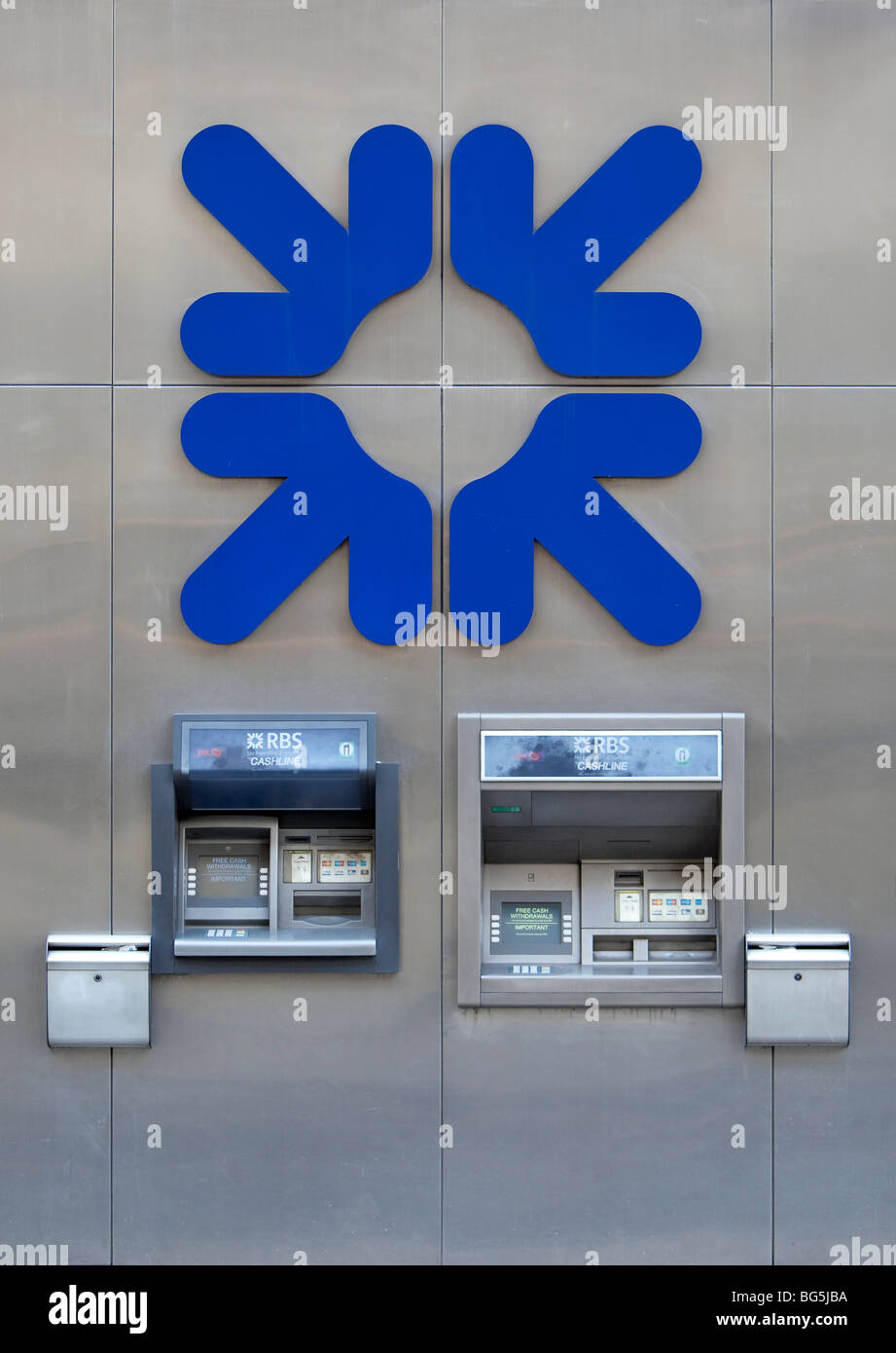 Royal Bank of Scotland RBS Zeichen/logo Stockfoto