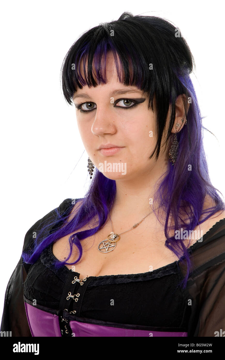 Teenager Goth Girl Stockfoto