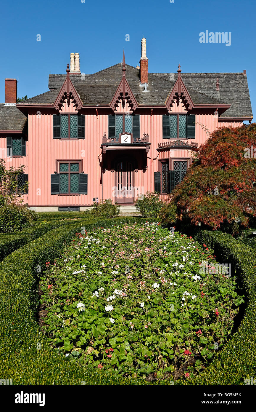 Roseland Cottage und Gärten, Woodstock, Connecticut, CT Stockfoto