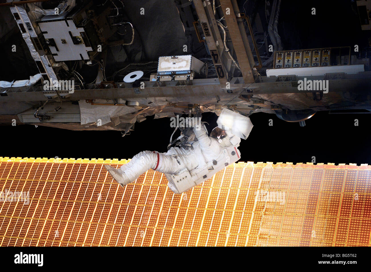 STS-114 Weltraumspaziergang Stockfoto