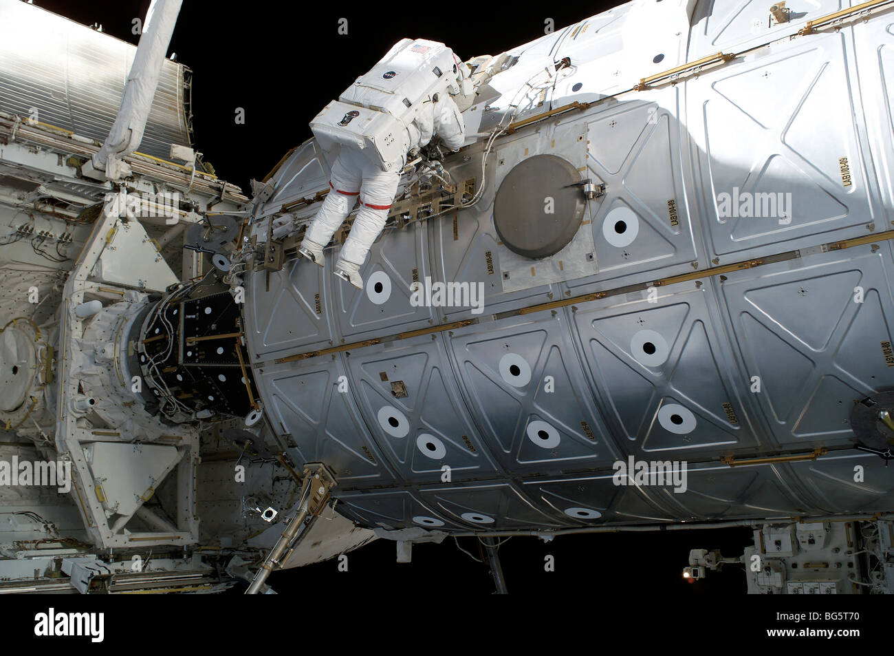 STS-114 Weltraumspaziergang Stockfoto