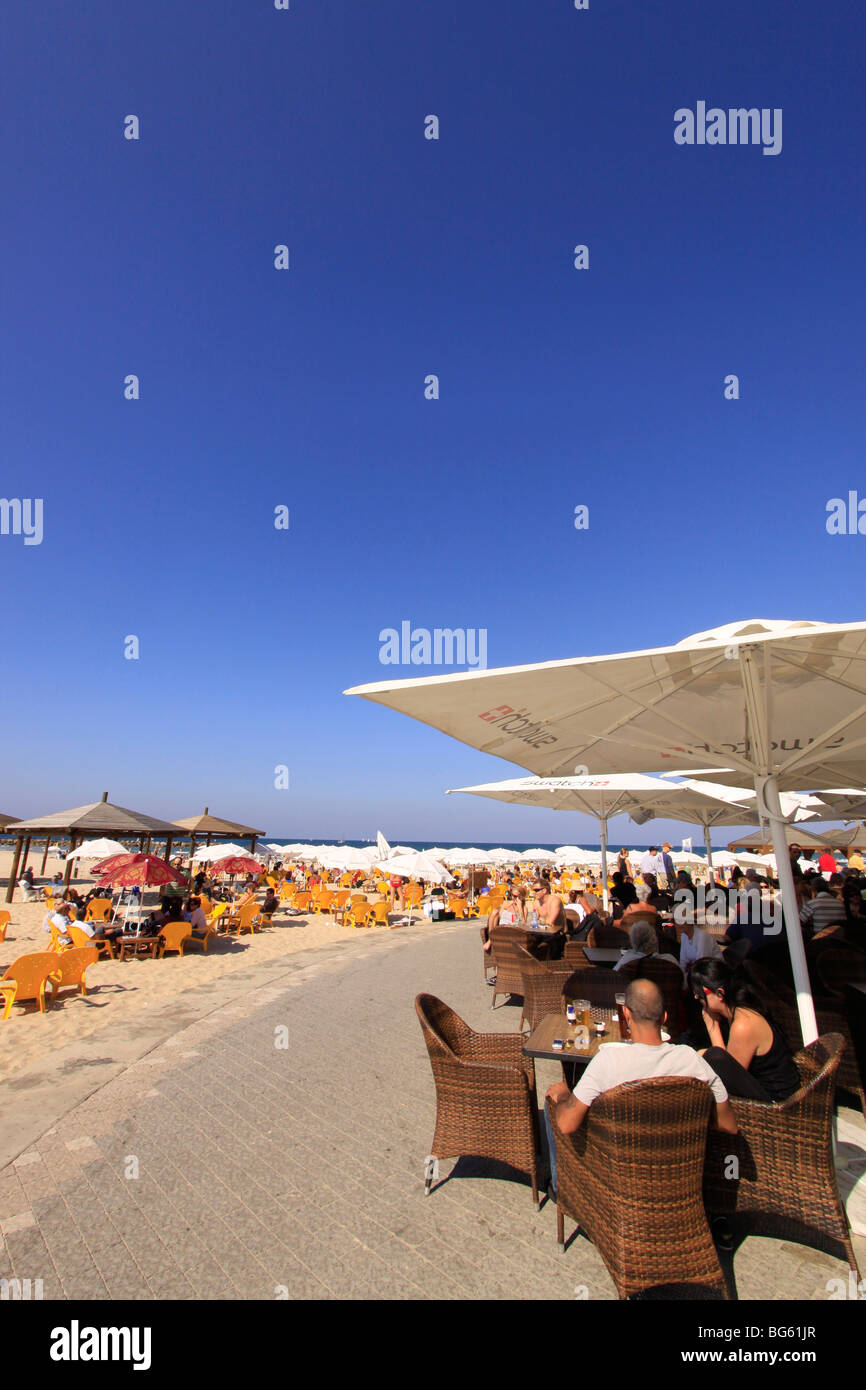 Israel, Tel Aviv-Yafo, Sheraton Beach Stockfoto