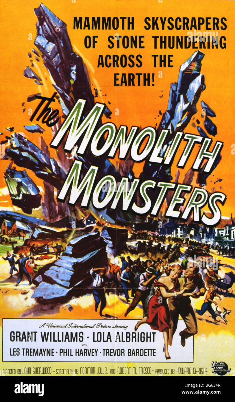 DER MONOLITH MONSTERS - Plakat für 1957 U-ich Filme Stockfoto