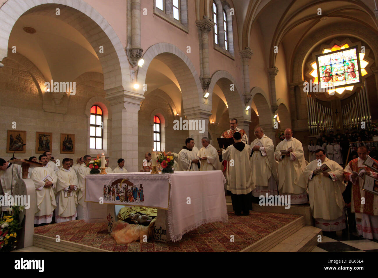 Bethlehem, Weihnachten im St.-Katharinen-Kirche Stockfoto