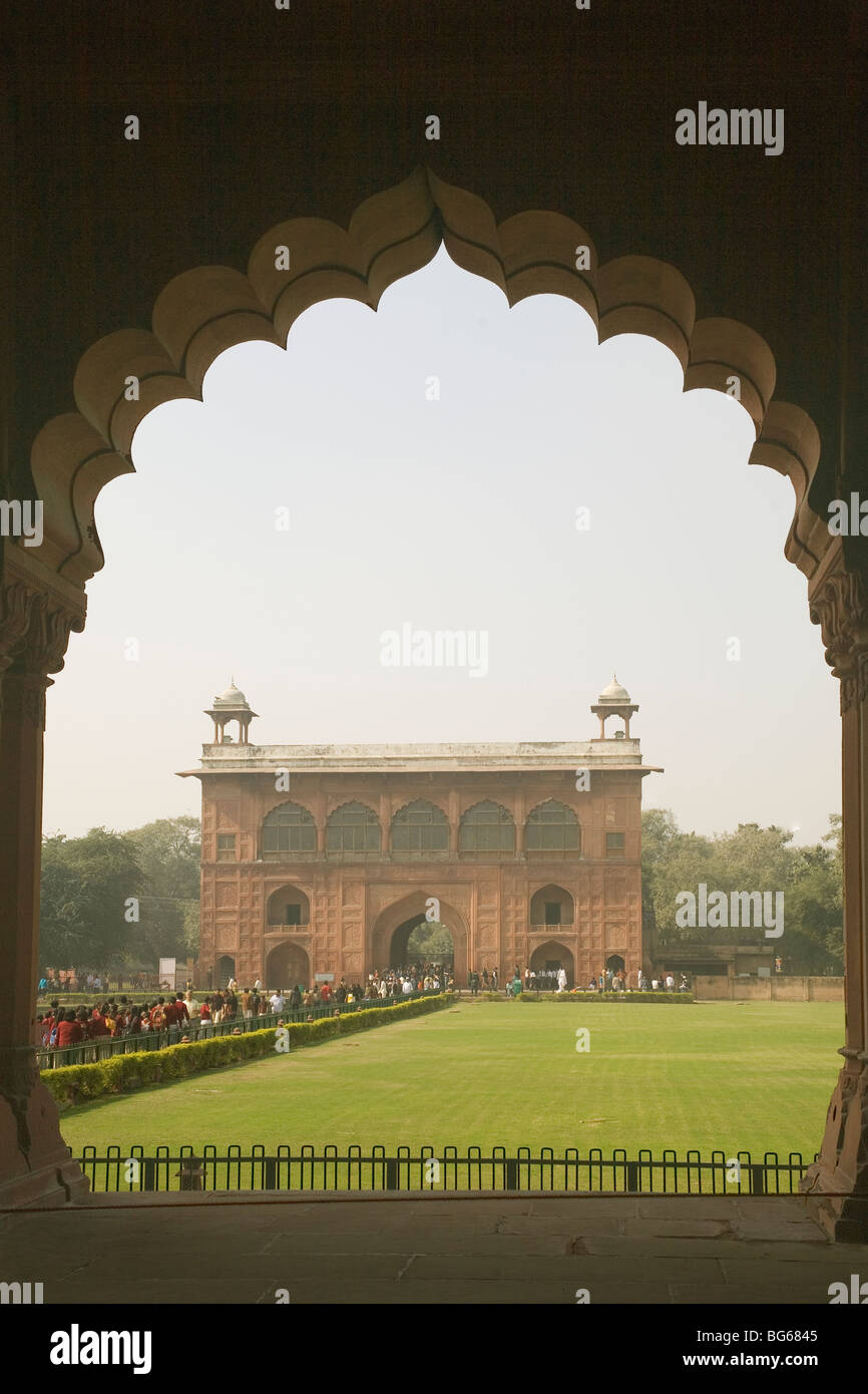 Indien-Delhi Red Fort Drum Haus Stockfoto