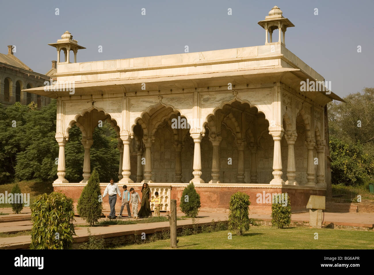 Indien-Delhi Red Fort Sawan Stockfoto