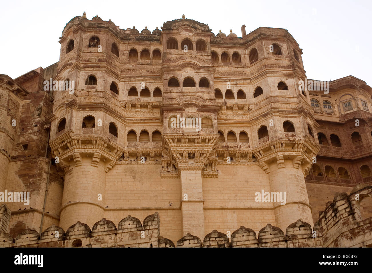 Indien Rajasthan Jodhpur Meherangarh fort Stockfoto