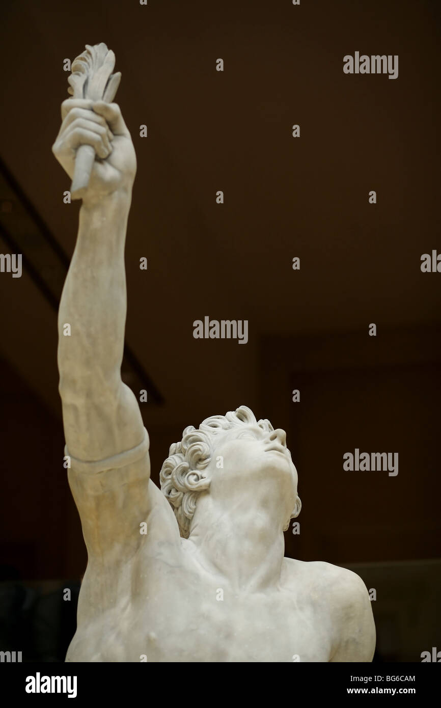 Der Soldat der Marathon verkündet den Sieg, 1834, Jean-Pierre Cortot, dem Louvre, Paris, Frankreich Stockfoto