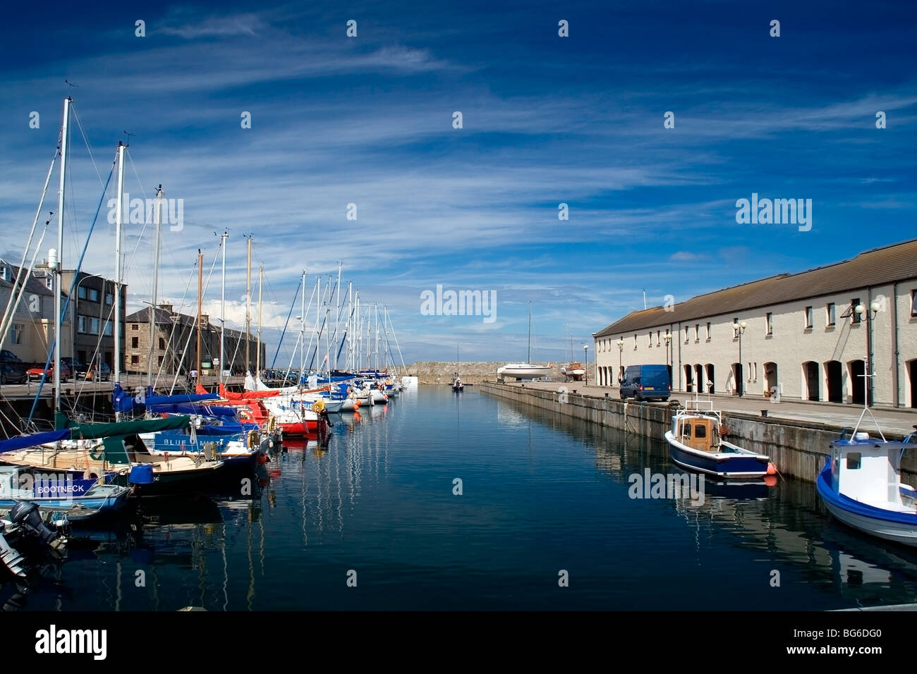 Hafen in Lossiemouth, Moray Shire, Schottland, Großbritannien Stockfoto