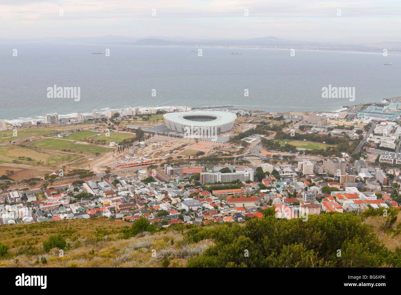 Neubau Stadion in Kapstadt zum Hosten von FIFA Fußball-WM 2010 in Südafrika, Kapstadt, November 2009 Stockfoto