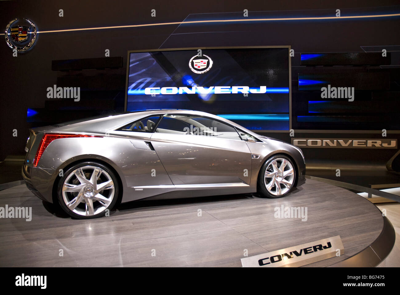 Das Cadillac Converj Concept Car auf der LA Auto Show 2009 in Los Angeles Convention Center, Los Angeles, Kalifornien. Stockfoto