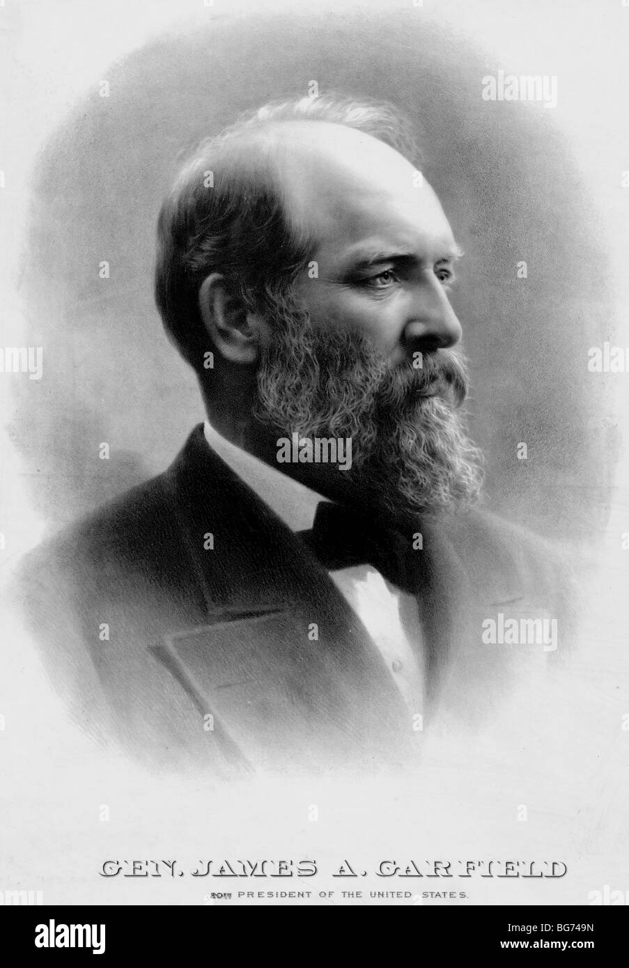 General James A. Garfield, 20. Präsident der Vereinigten Staaten von Amerika Stockfoto