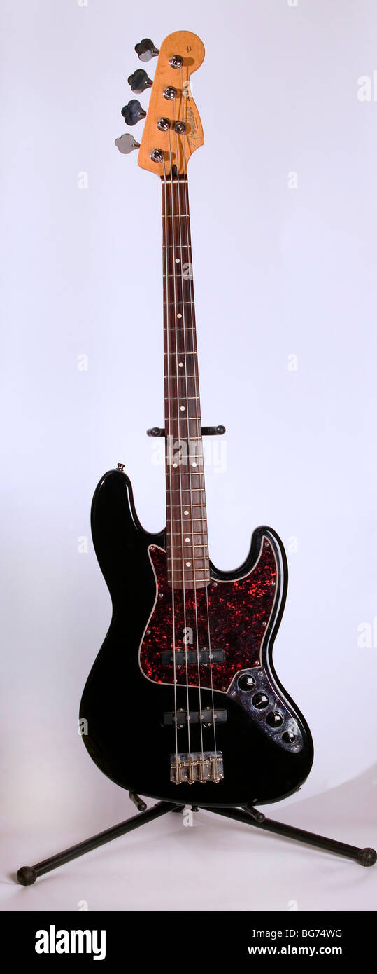 Fender Jazz-Basis-Gitarre Stockfoto