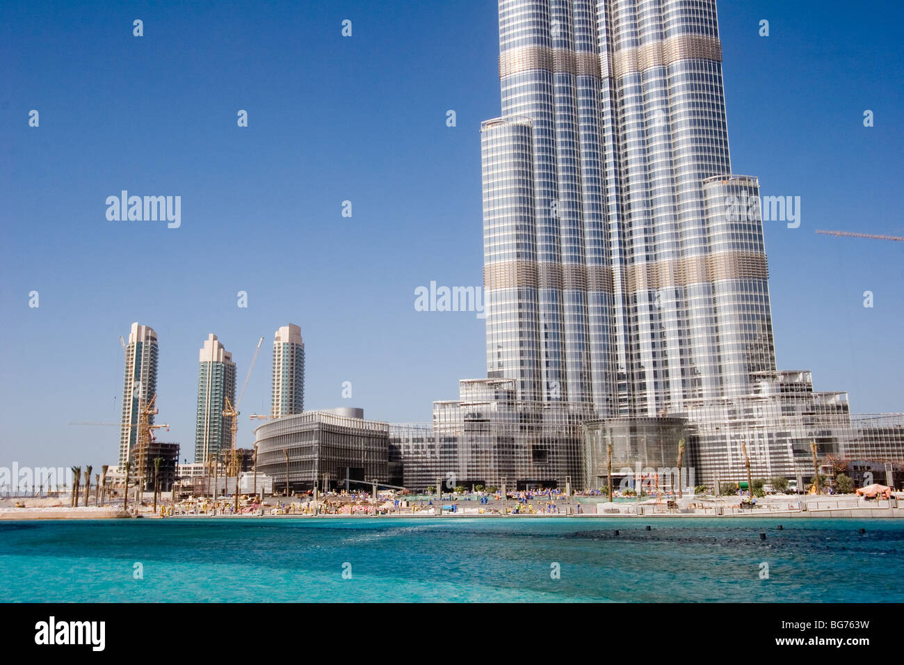 Burj Dubai, das höchste Gebäude der Welt Stockfoto