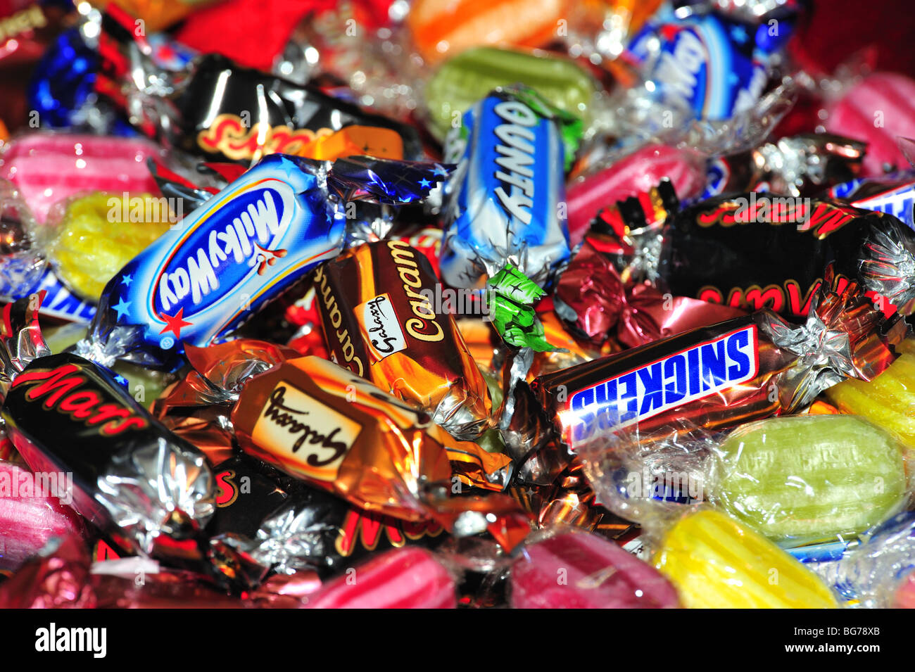 Schokolade Süßigkeiten Candy Stockfoto