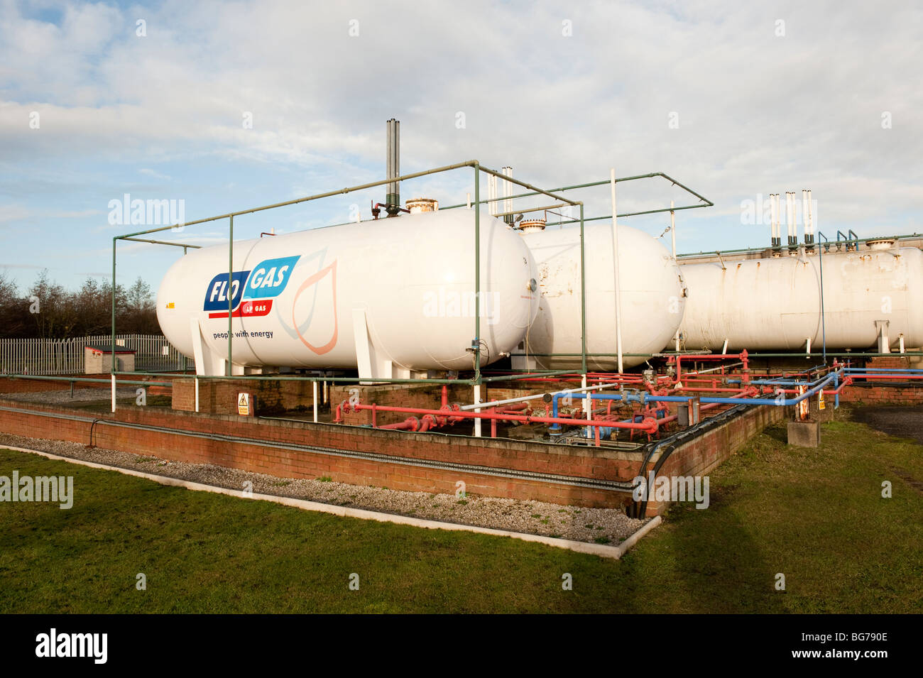 Bulk-Butan und Propan Lagertanks Stockfoto
