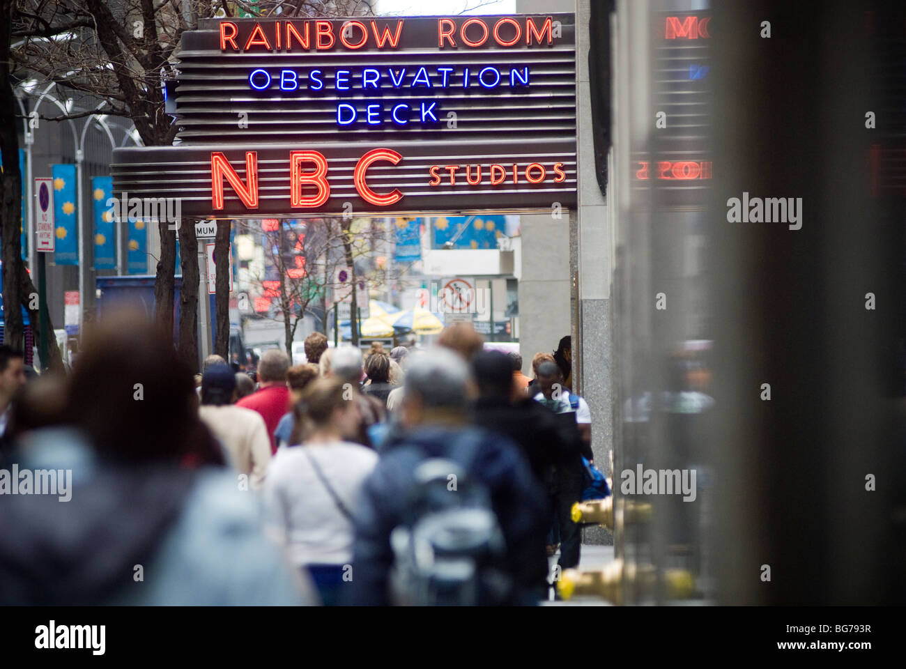 Die NBC Studios 30 Rockefeller Center in New York Stockfoto