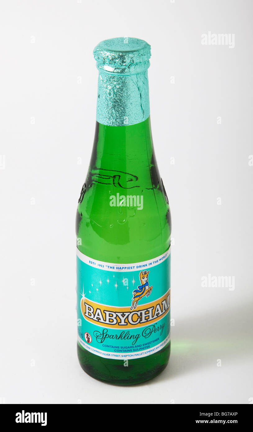 Flasche Babycham Reto Getränke Stockfoto