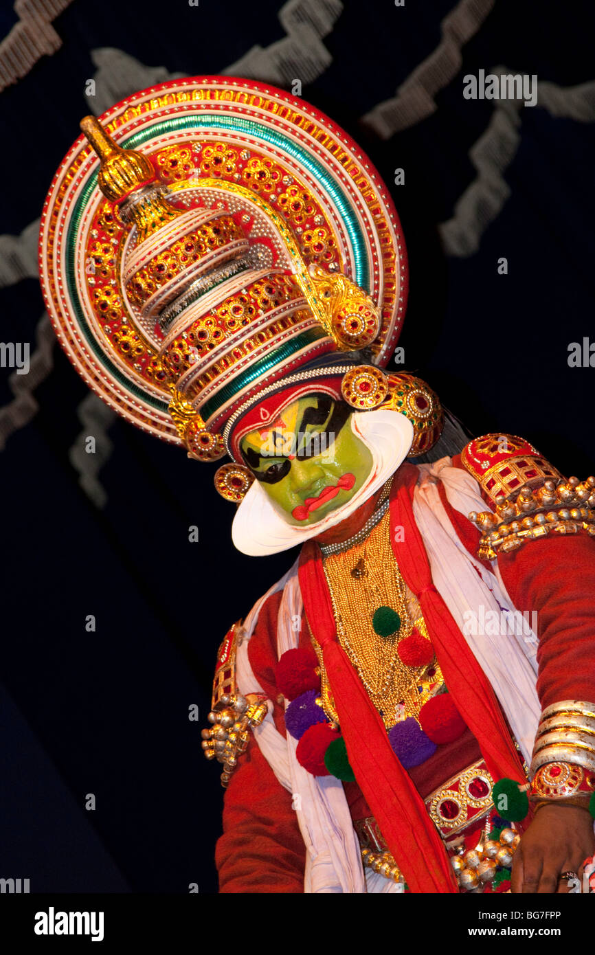 Kathakali-Schauspieler Stockfoto