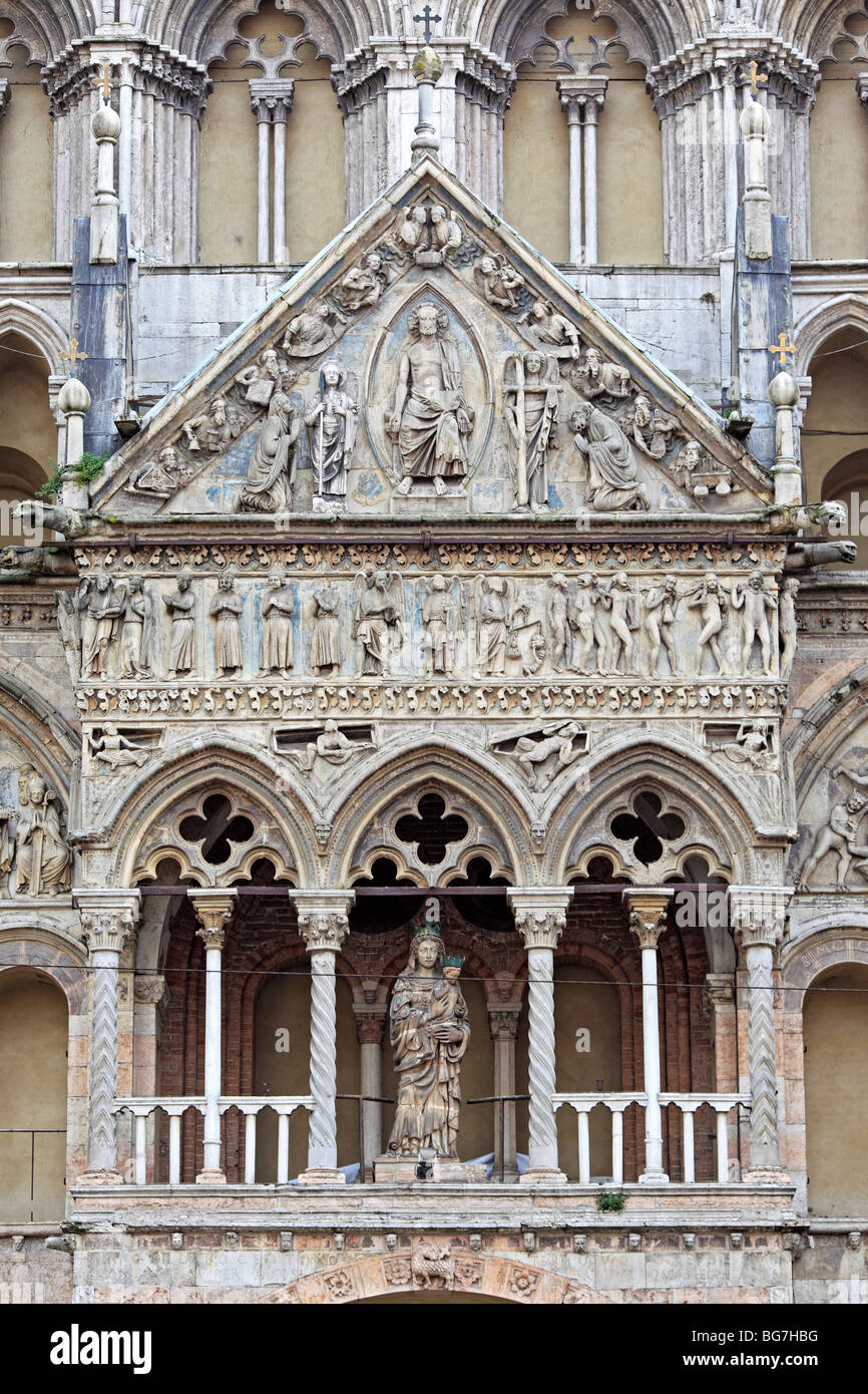 Ferrara Kathedrale (Basilica Cattedrale di San Giorgio), Ferrara, UNESCO World Heritage Site, Emilia-Romagna, Italien Stockfoto