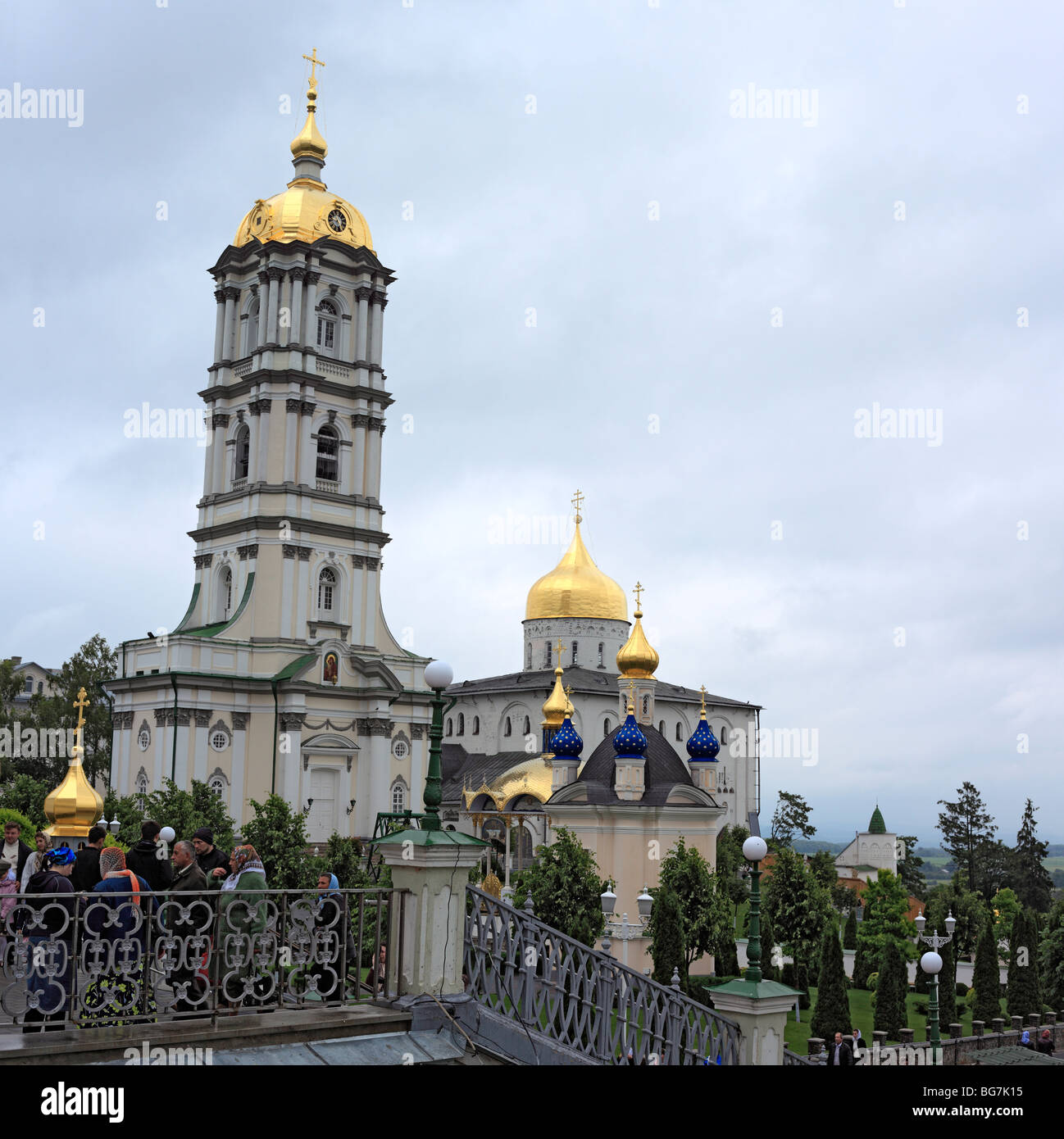 Dreifaltigkeits-Kathedrale (1912), Heilige Dormition Potschajew Lavra, Potschajew, Ternopil Oblast, Ukraine Stockfoto