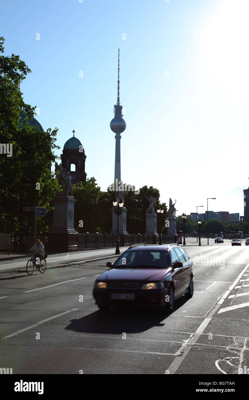 Deutschland, Berlin, Karl-Liebknecht-Straße, Karl - Liebknecht - Straße, Fernsehturm, Fernsehturm, Fernsehturm Stockfoto