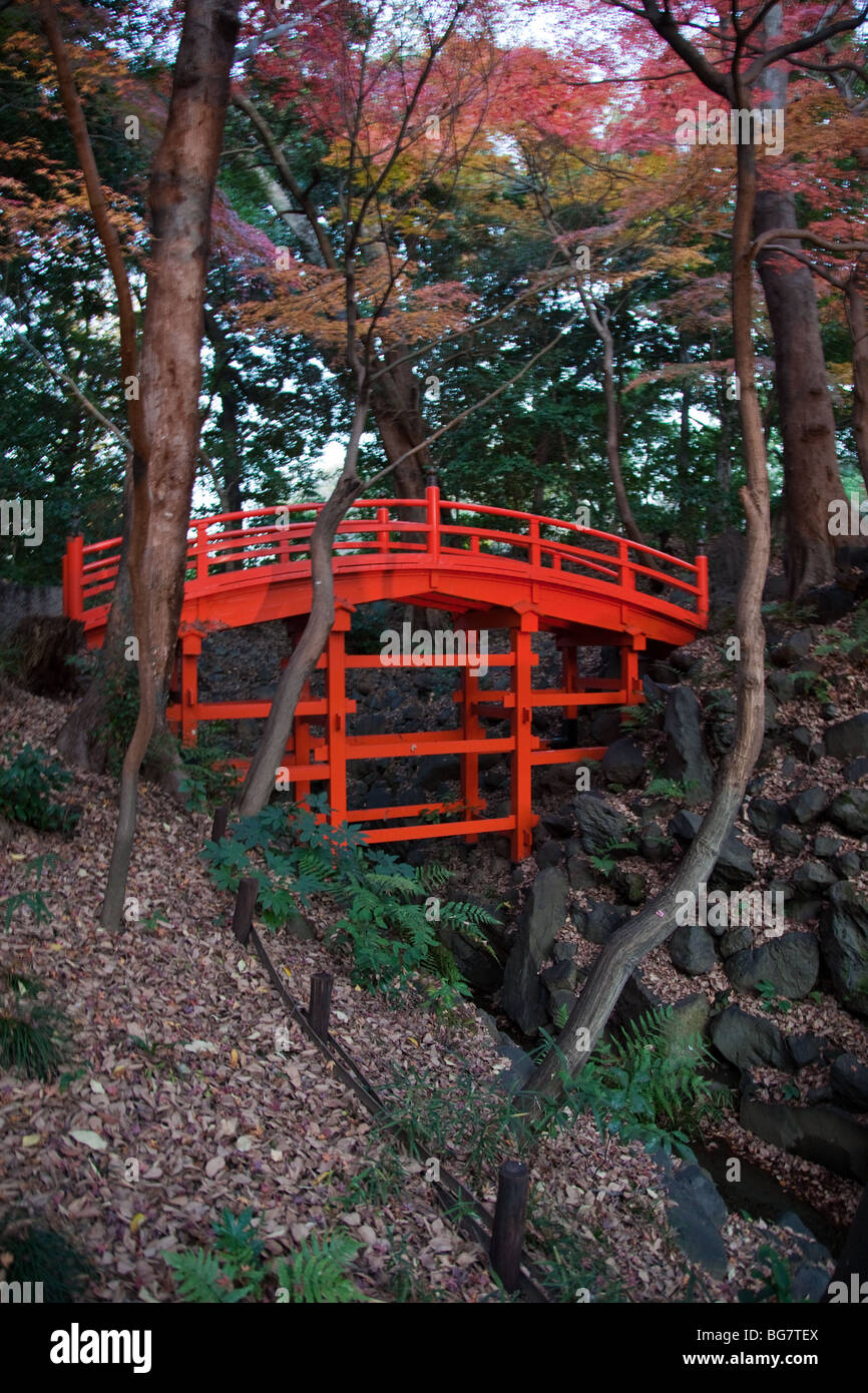 Tsutenkyo Brücke bei Koishikawa Korakuen-Garten Stockfoto