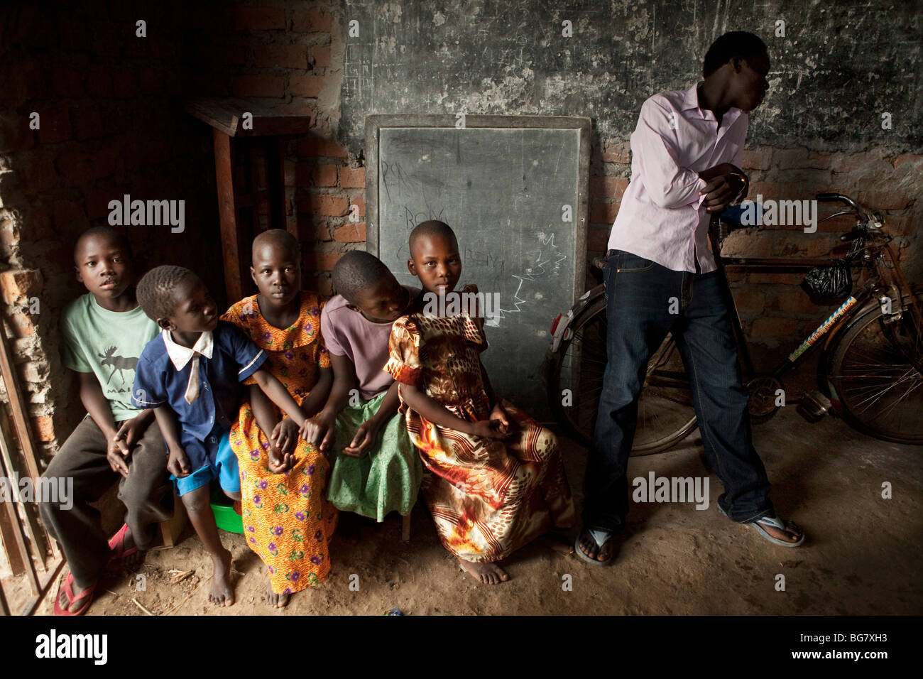 Kinder in einem Waisenhaus in Amuria, Uganda, Ostafrika Stockfoto