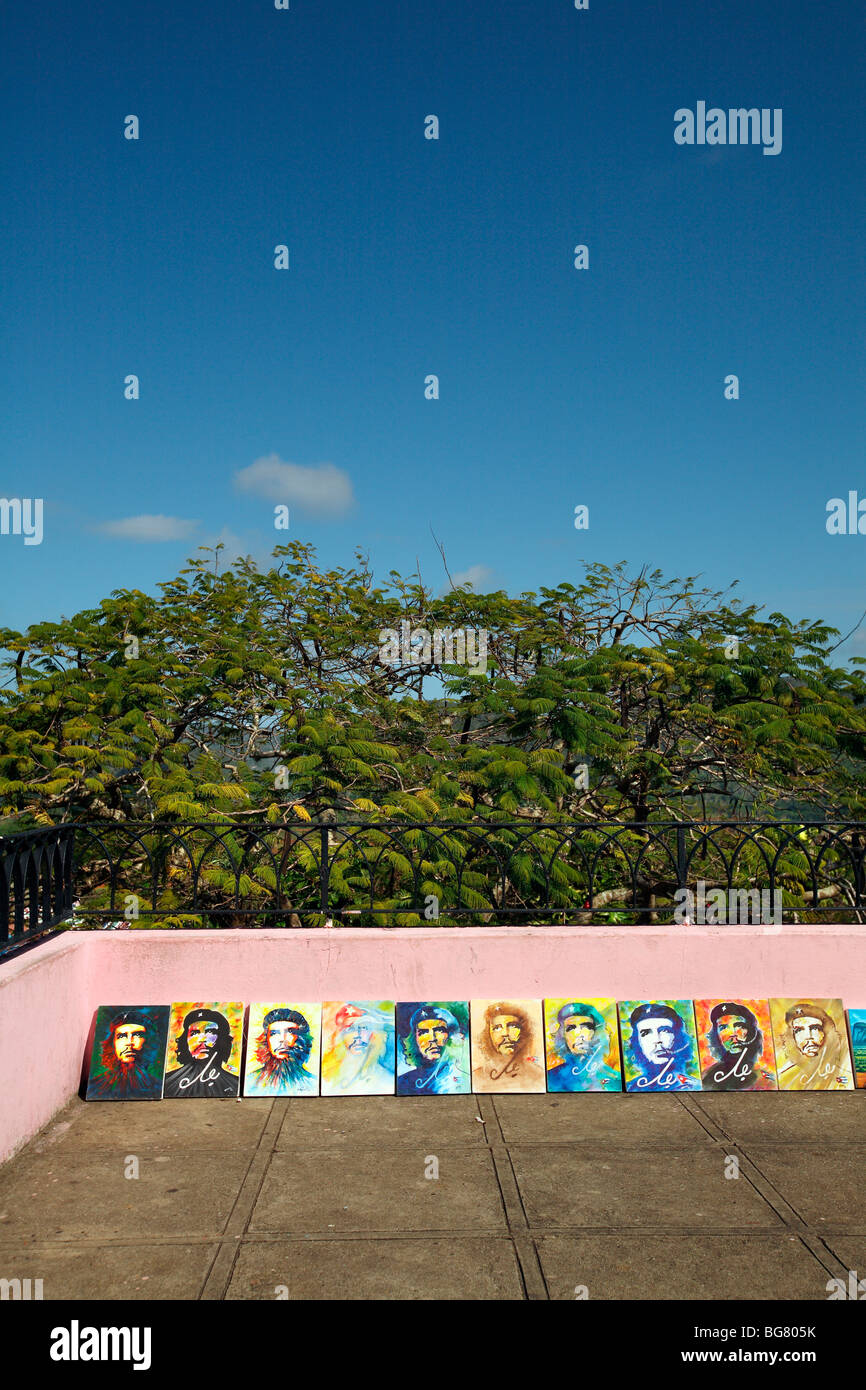 Che Guevara Bilder in Pinar Del Rio, Kuba. Stockfoto