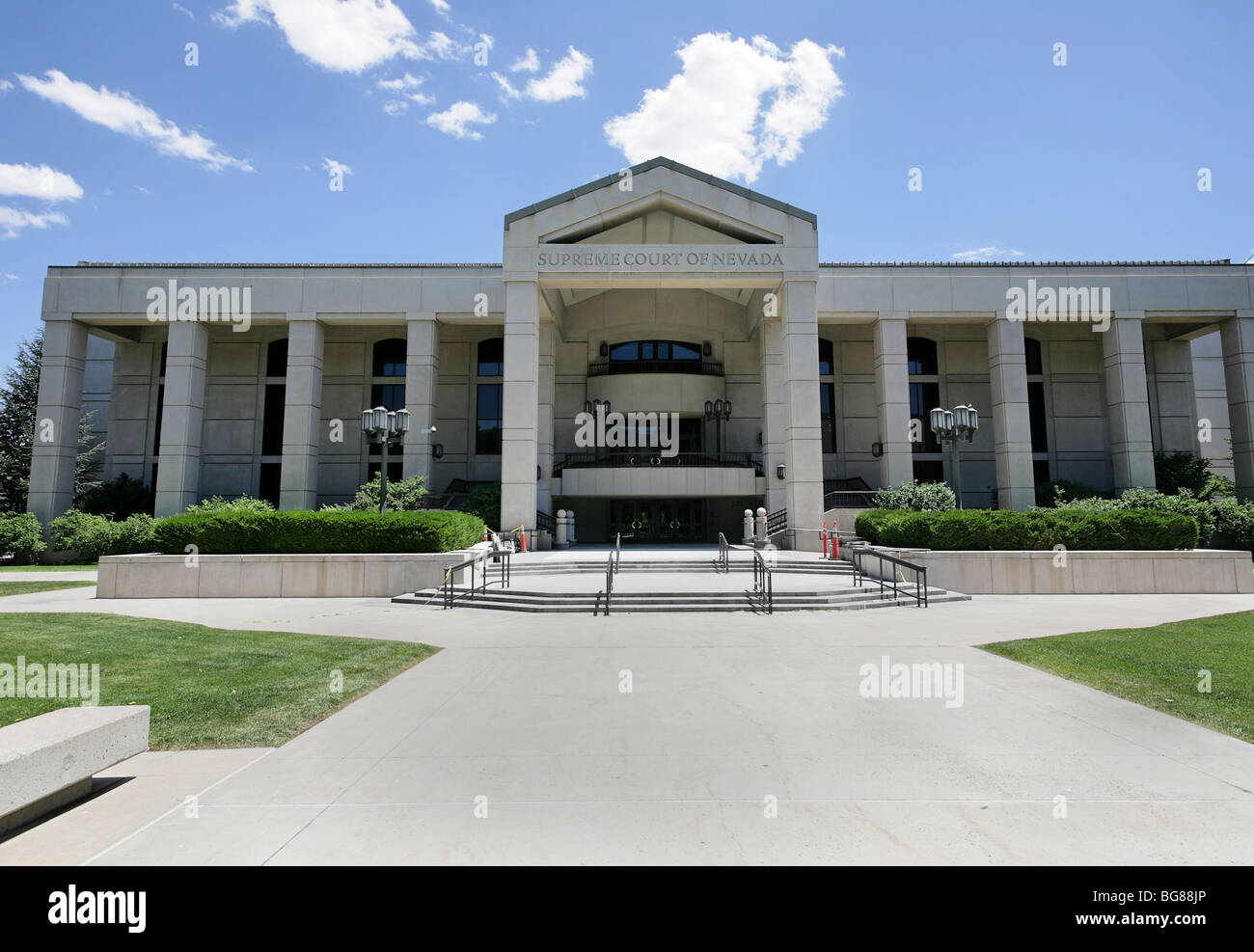 Supreme Court of Nevada, nahe State Capitol Building, Carson City, Nevada. Stockfoto