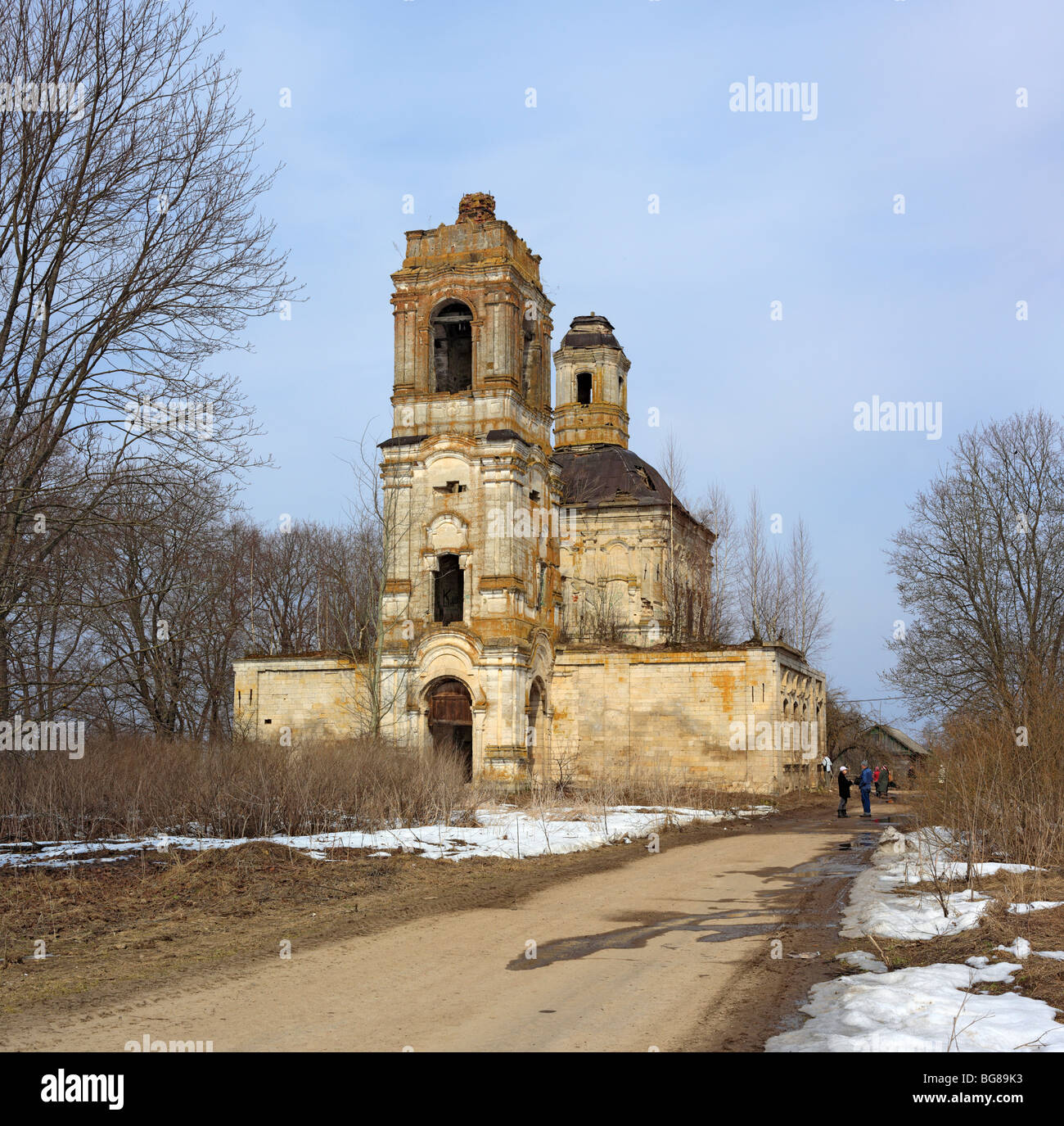 Verlassene Kirche (der 1770er Jahre), Boikovo, Twer, Russland Stockfoto