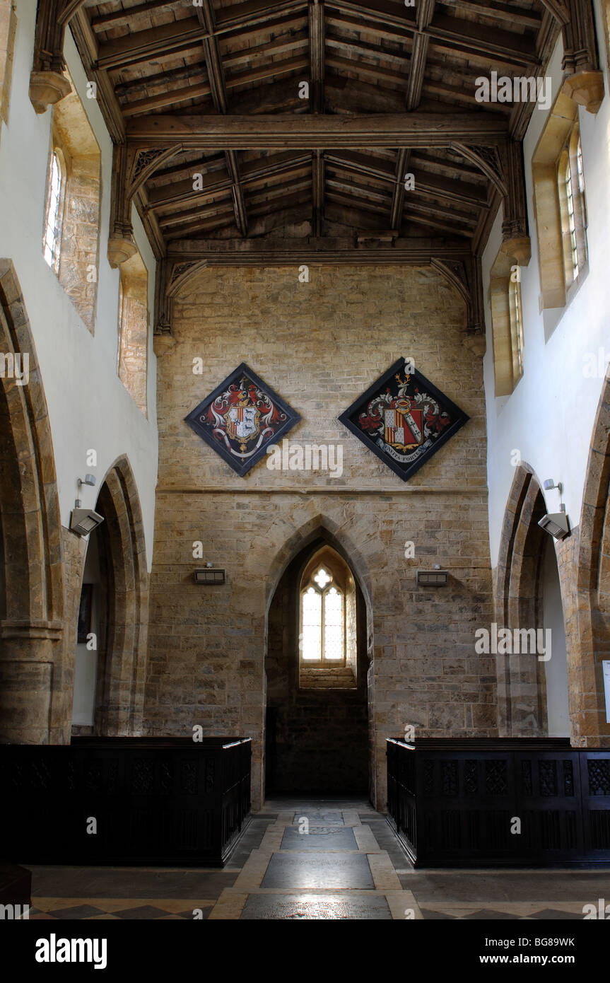 St. Maria die Jungfrau Kirche, Fawsley, Northamptonshire, England, UK Stockfoto