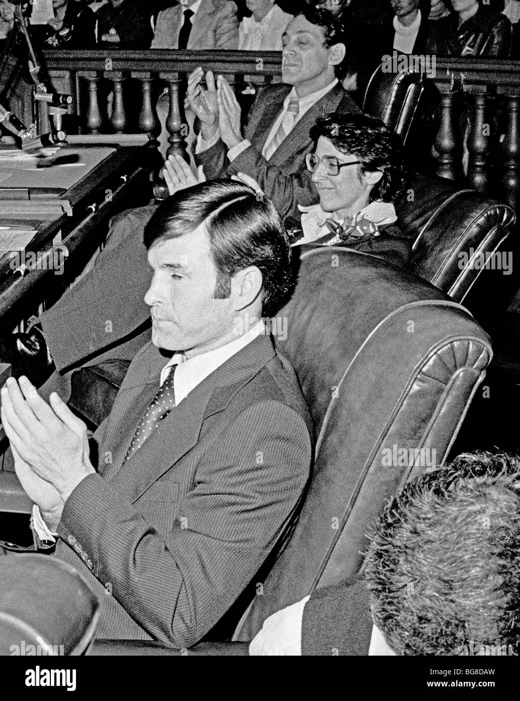 t, b; neu gewählten Supervisors, Harvey Milk, Carol Ruth Silber, Dan