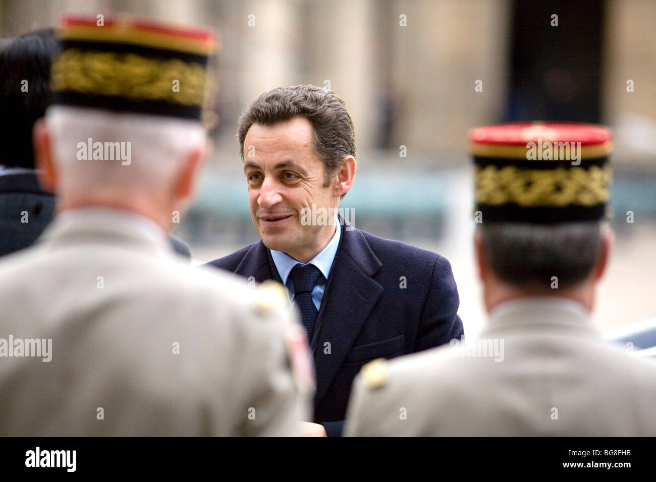 Paris (75): Hommage an Lazare Ponticelli und "Poilus" (Franzosen) des ersten Weltkrieges (2008/03/17) Stockfoto