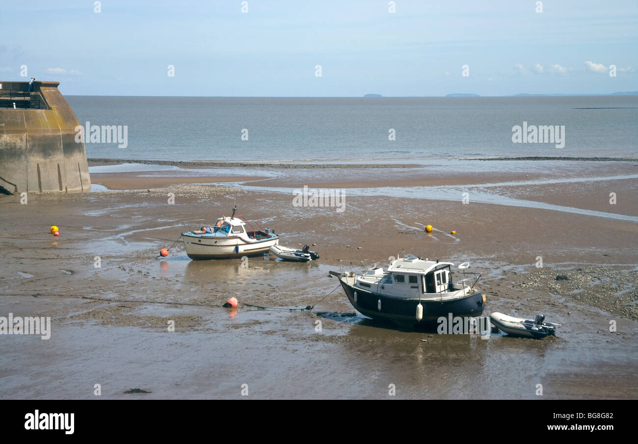 Minehead Hafen somerset Stockfoto