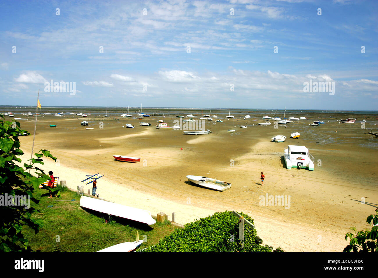 Les Jacquets (33): Strand. Stockfoto