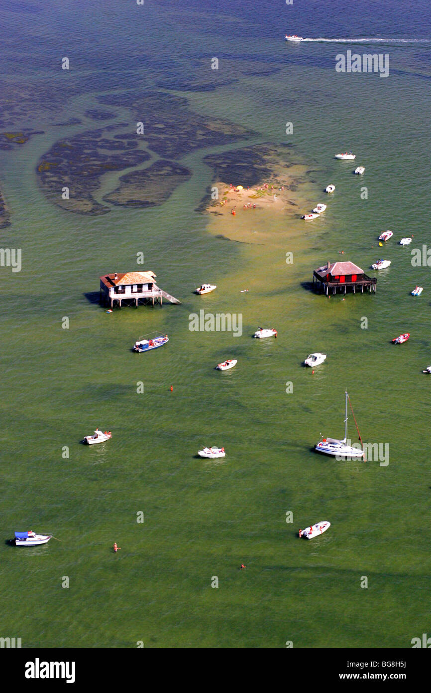 D ' Arcachon (33): Pile Wohnungen Stockfoto