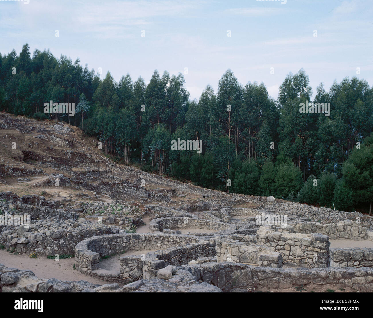 Festung von Santa Tecla (Santa Tegra).  Galizien. Spanien. Stockfoto