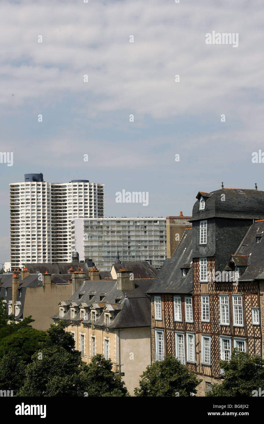 Rennes (35): "Place des Lices" Platz Stockfoto