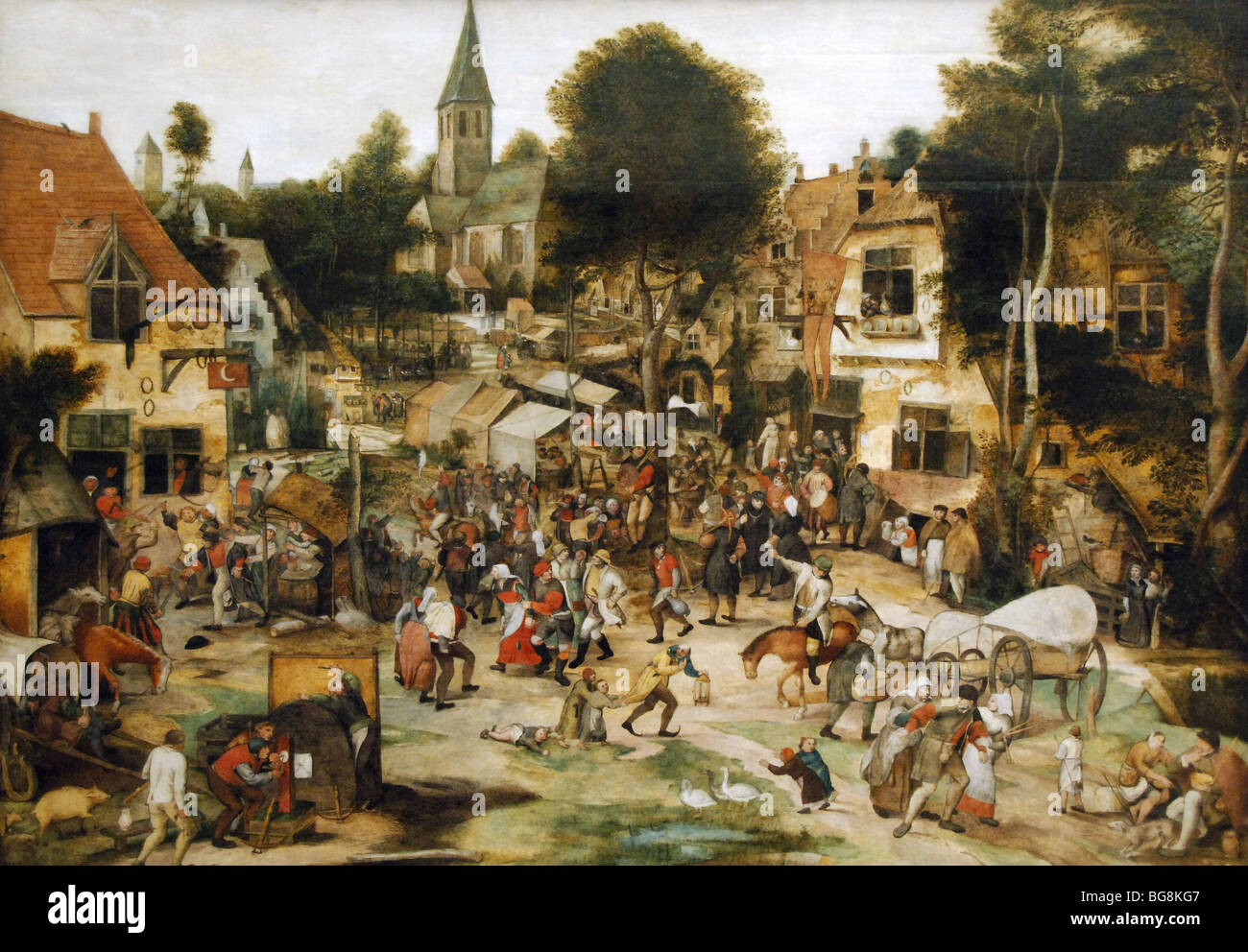 Balten, Pieter (1527-1584). Flämischer Maler und Kupferstecher. FAIR. Museum der bildenden Künste. Budapest. Ungarn. Stockfoto