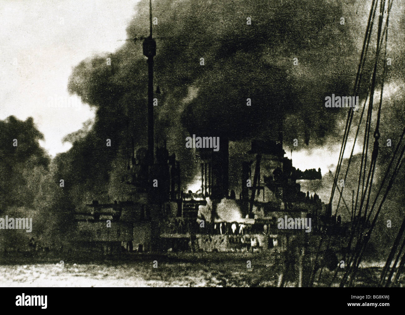 Ersten Weltkrieg. Schlacht von Jütland oder Skagerrak. Stockfoto