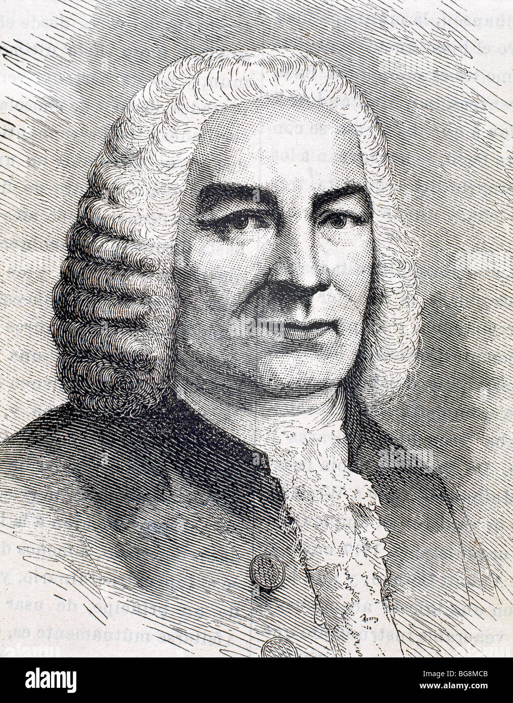 Bach, Johann Sebastian (Eisenach, 1685-Leipzig, 1750). Deutscher Komponist. Stockfoto