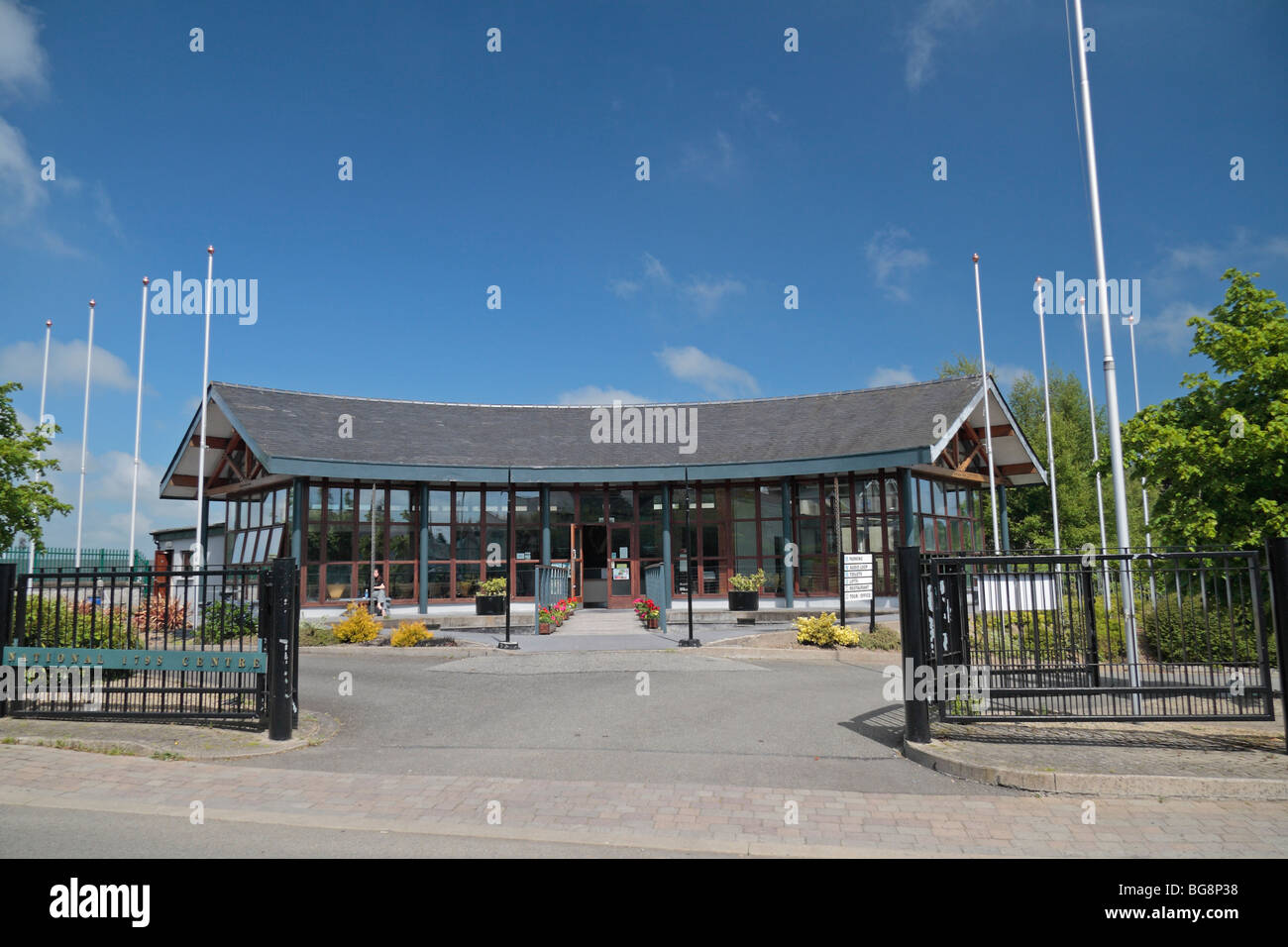 Der Haupteingang zum National 1798 Rebellion Zentrum, Enniscorthy, Co. Wexford, Irland. Stockfoto