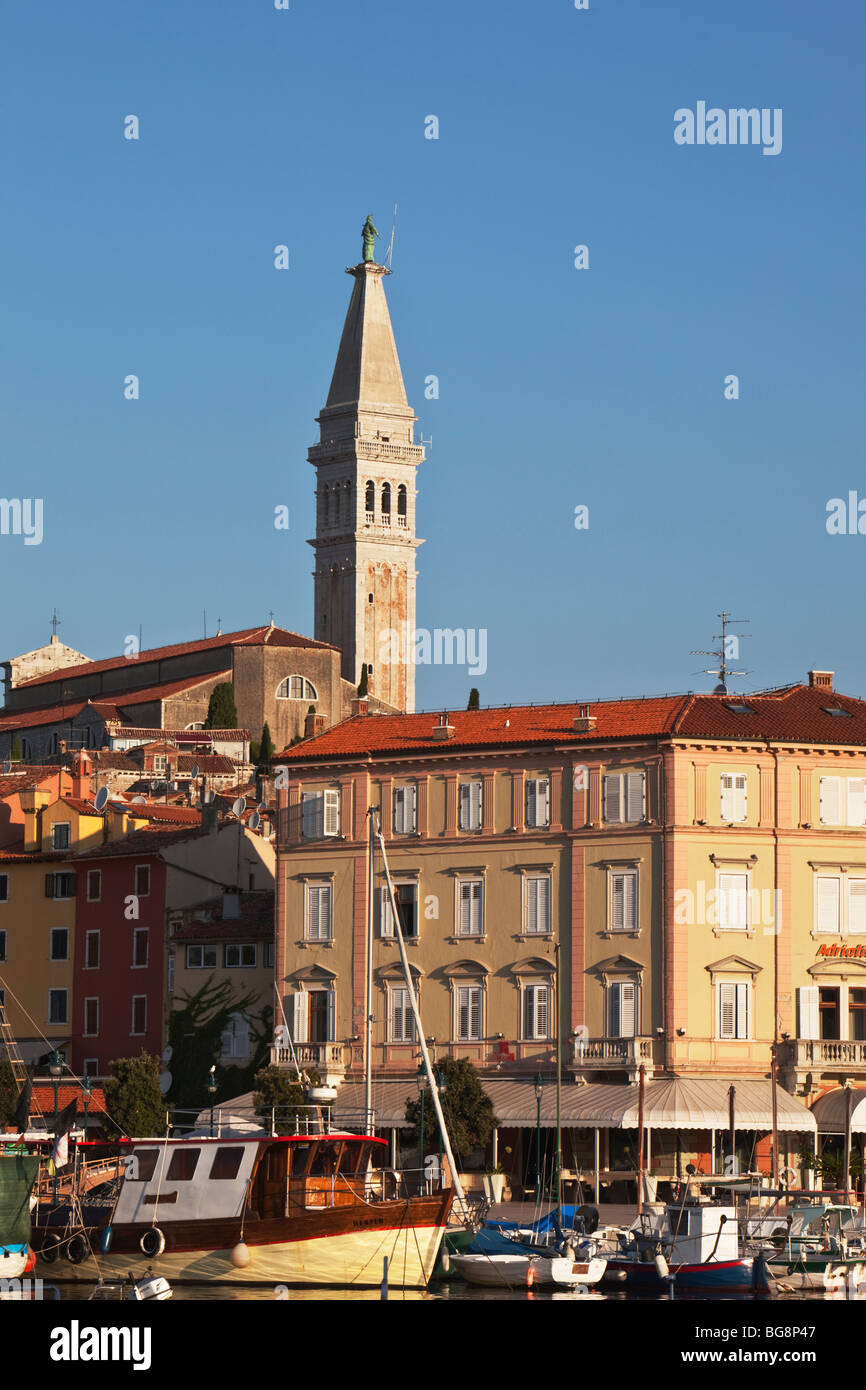 Der Hafen von Rovinj Istrien Kroatien Stockfoto